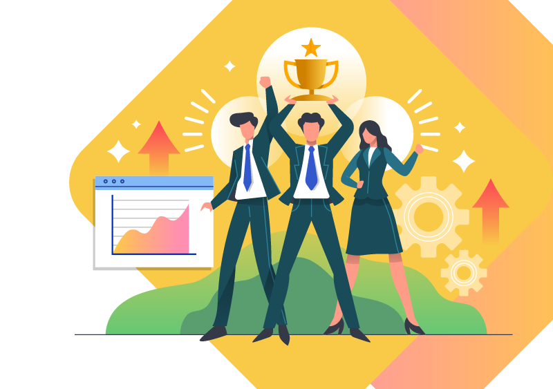 社員総会や社員表彰において受賞は１人の力ではなく、部署・チーム全体の力