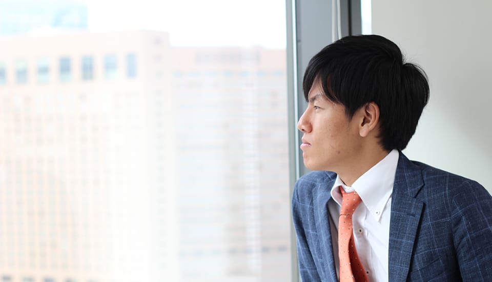 オフィスから見た朝焼け